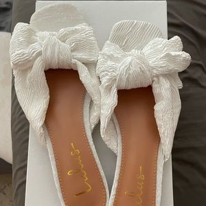 Brand new in box Lulus slides! Size 11
